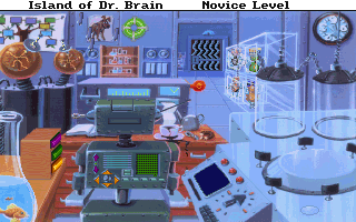 the underground laboratory from The Island of Dr. Brain