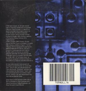 Fall '93 Macintosh Promo CD back cover